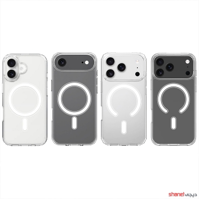 قاب شفاف مگ سیف اپل مدل iPhone 17 Clear Case with MagSafe